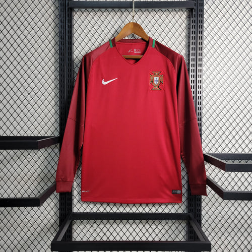 Camisa Portugal 2016/17 Nike Retrô Manga Longa Masculina